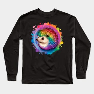 cute hedgehog Long Sleeve T-Shirt